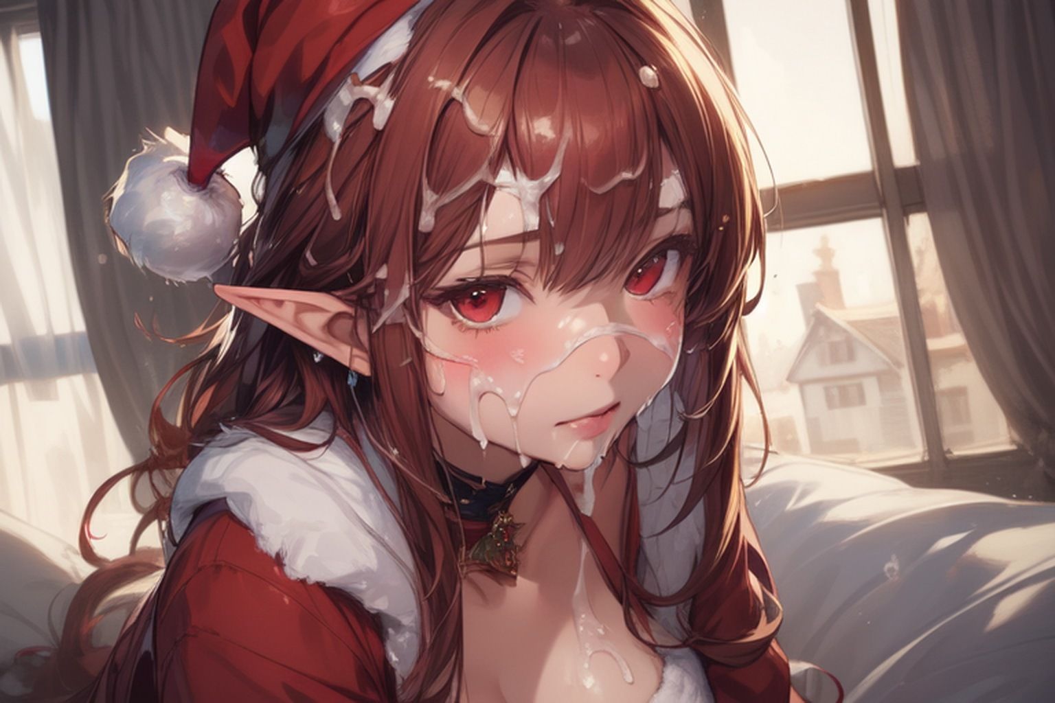 サンプル画像2:顔射マニアックス エルフサンタガール(マニアックス本舗) [d_483788]