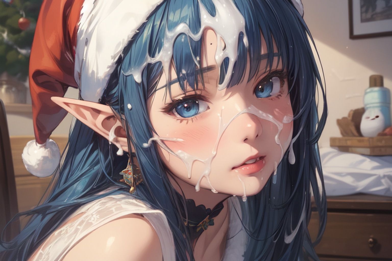 サンプル画像4:顔射マニアックス エルフサンタガール(マニアックス本舗) [d_483788]