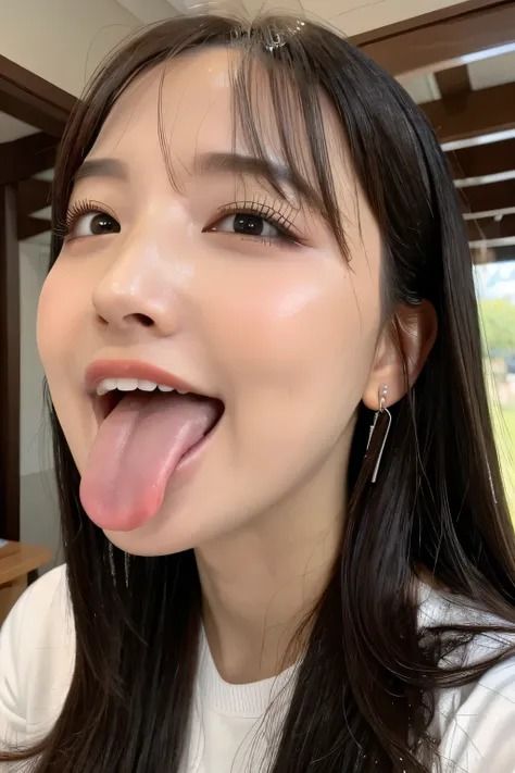 サンプル画像4:【AI Art】美しい日本人を厳選したアヘ顔 30枚セット(AI) [d_484051]