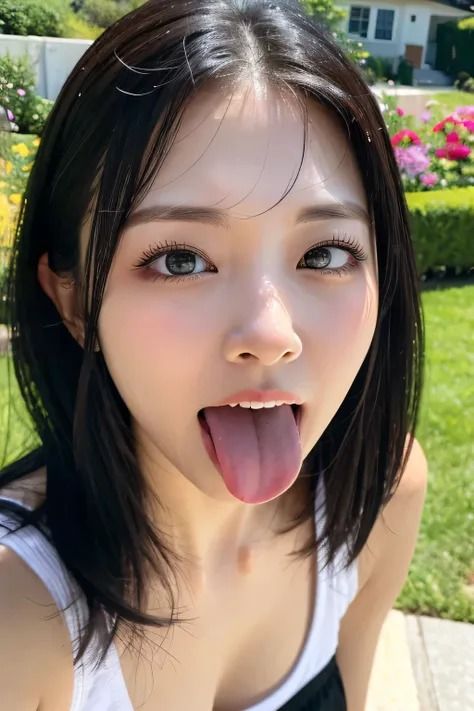 サンプル画像5:【AI Art】美しい日本人を厳選したアヘ顔 30枚セット(AI) [d_484051]