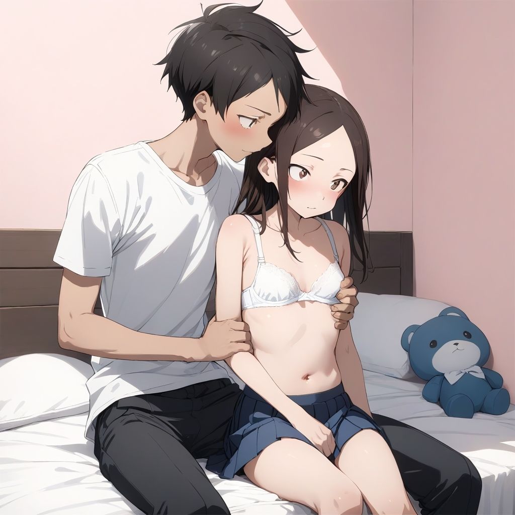 サンプル画像1:スワッピング上手な高木さんCG集(鮫島猛) [d_484120]