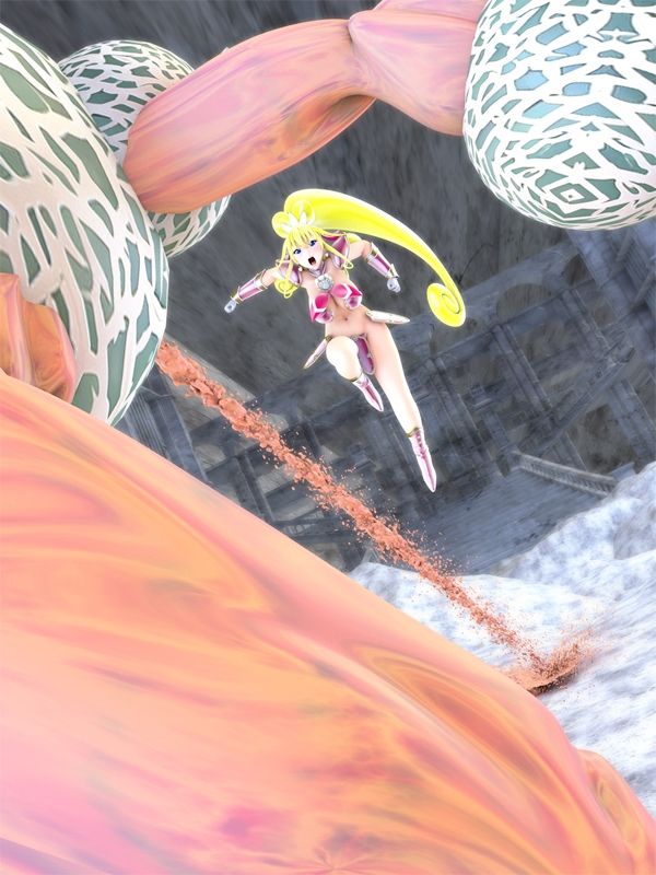 サンプル画像2:伝説の戦士ハーティアVSメロンメロン怪人のメロメロ媚薬ジュース(四次元少女ネオス) [d_484126]