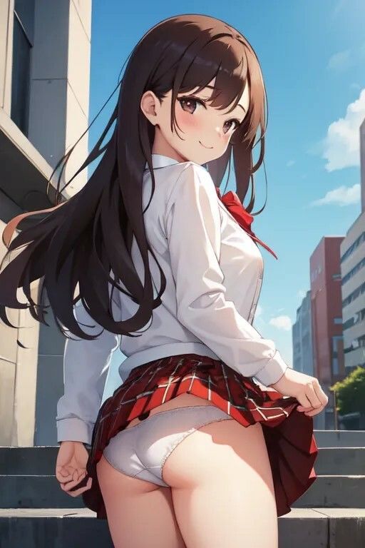 サンプル画像3:露出JK・女子校生〜階段でパンチラ集〜(妄想リアリティ工房) [d_484174]