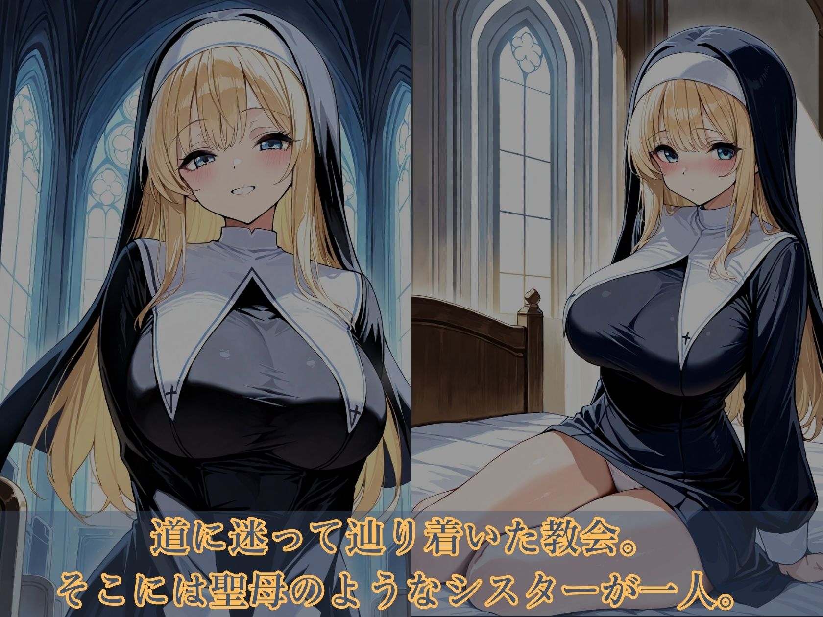 サンプル画像1:お願いシスター！君の身体で懺悔させて！(カムロク) [d_484195]