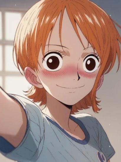 サンプル画像1:ワンピースのナミから送られてきた自撮り写真2(自撮りサークル  イカスミ工房) [d_484221]