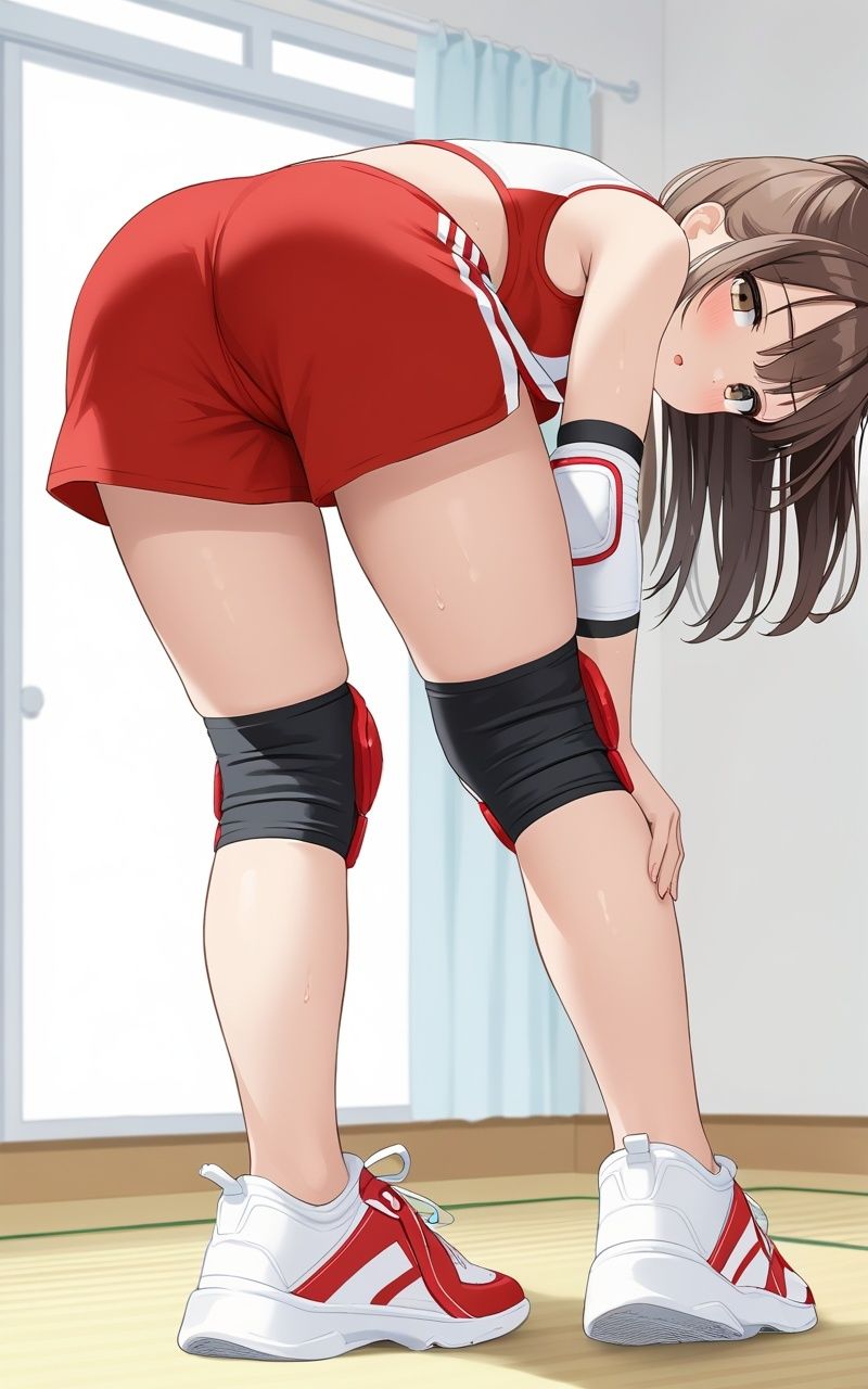 汗だくバレーボール女子合宿、ハードなのは練習後からだった…のサンプル画像 6