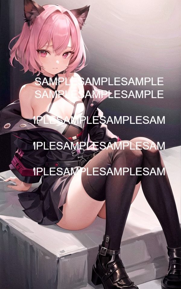 サンプル画像2:無表情で見下す彼女(AIラボラボ) [d_484308]