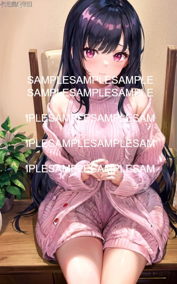 サンプル画像2:ニットが似合う僕の彼女(たぬき) [d_484316]