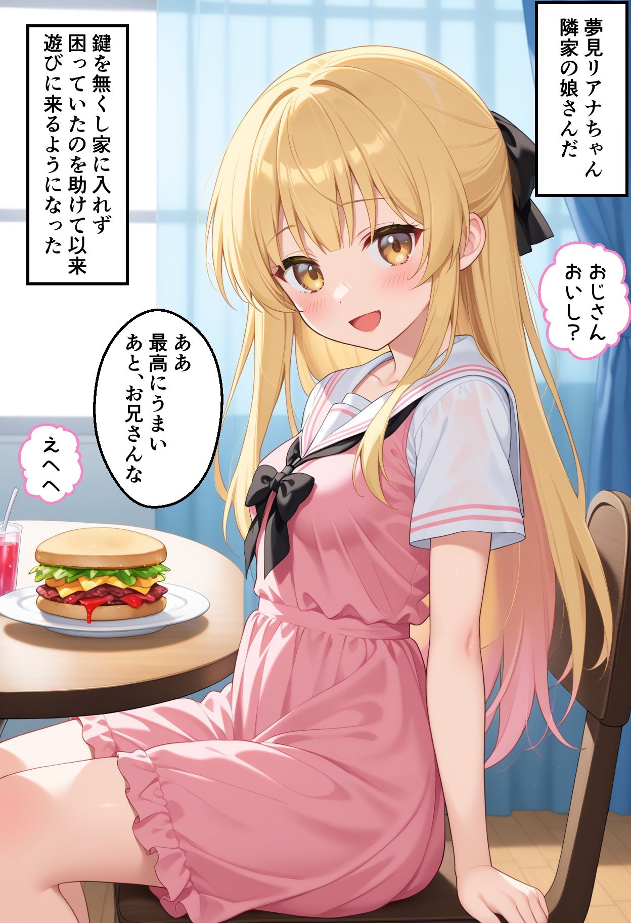 サンプル画像3:発育のいい、お隣の娘さんに○○を教えてあげた(enano) [d_484381]