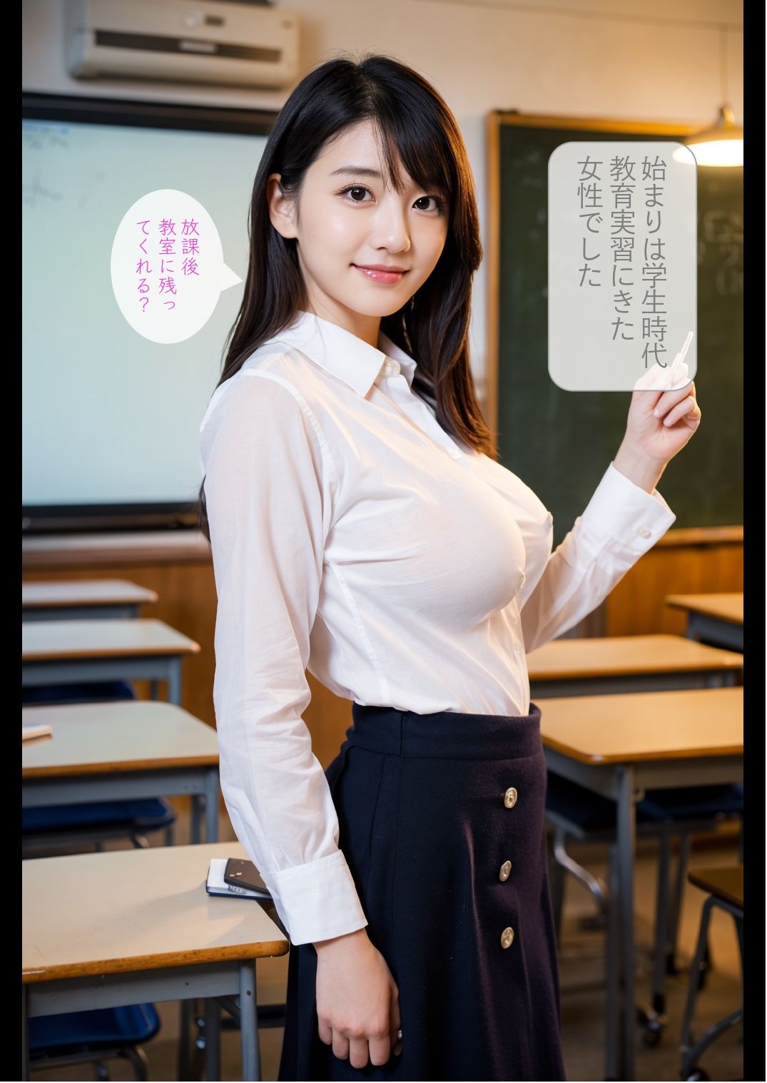 サンプル画像2:［ストーリー＋大量画像］8人の爆乳美女に！巨乳！爆乳！スライム乳！デカチチに愛された男(顔面最強美双子（AI2Twins）) [d_484412]