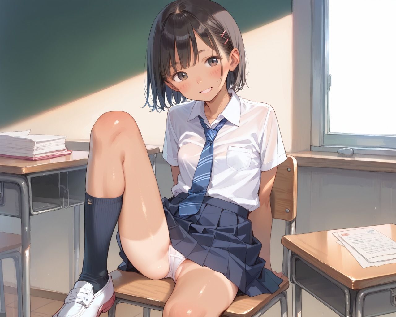 サンプル画像1:黒ギャル処女の初体験(もっこりん) [d_484427]