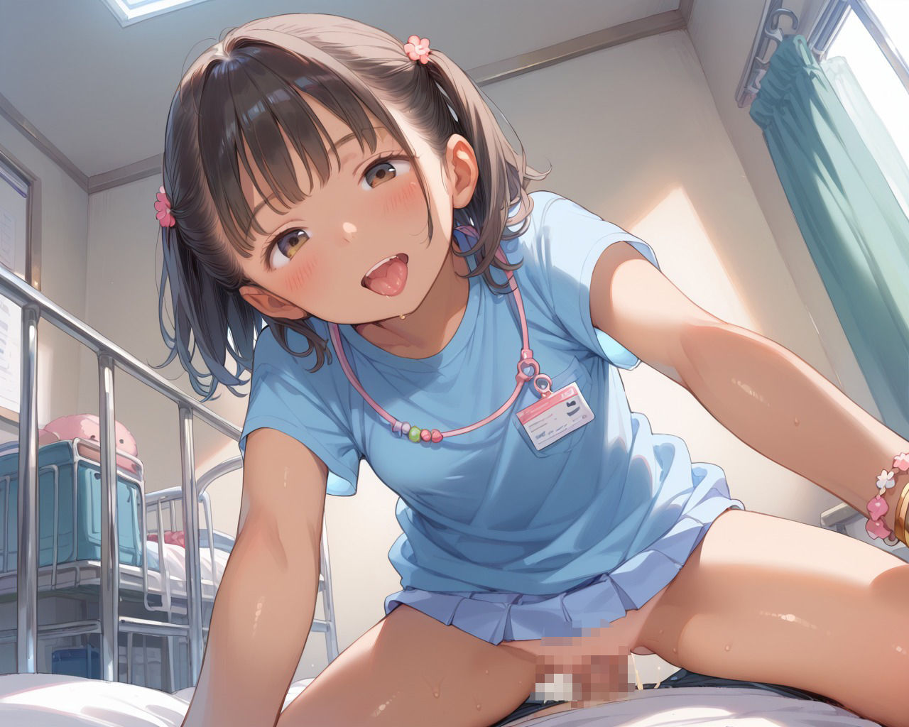 サンプル画像5:黒ギャル処女の初体験(もっこりん) [d_484427]