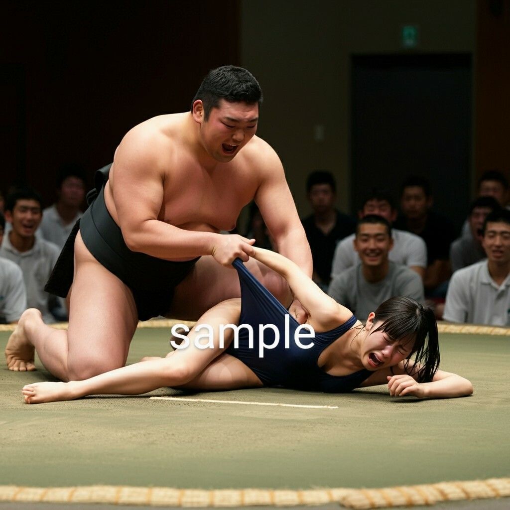 サンプル画像2:JK羞恥エロ相撲2 〜お相撲さんに蹂躙されちゃう女の子たち〜(リアルでおバカな羞恥シチュエーション製作所) [d_484526]