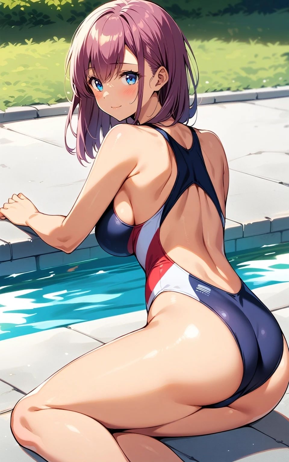 サンプル画像3:【美少女研究本】水泳部ギャルとの中出しSEX(画像生成マン) [d_484546]