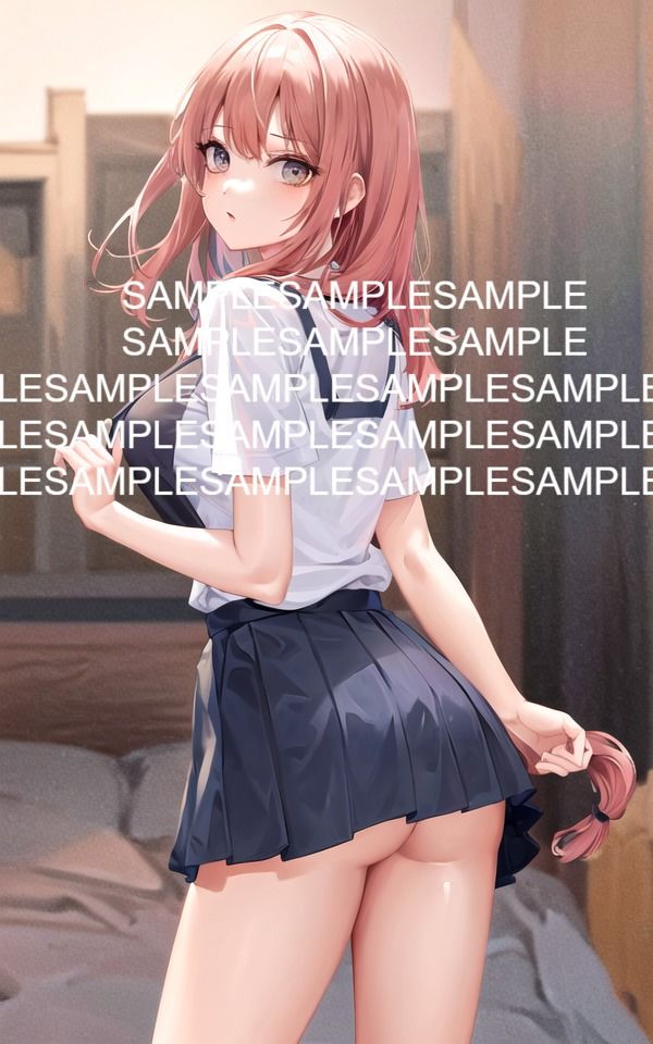 サンプル画像2:振り向くあのこ(たぬき) [d_484585]