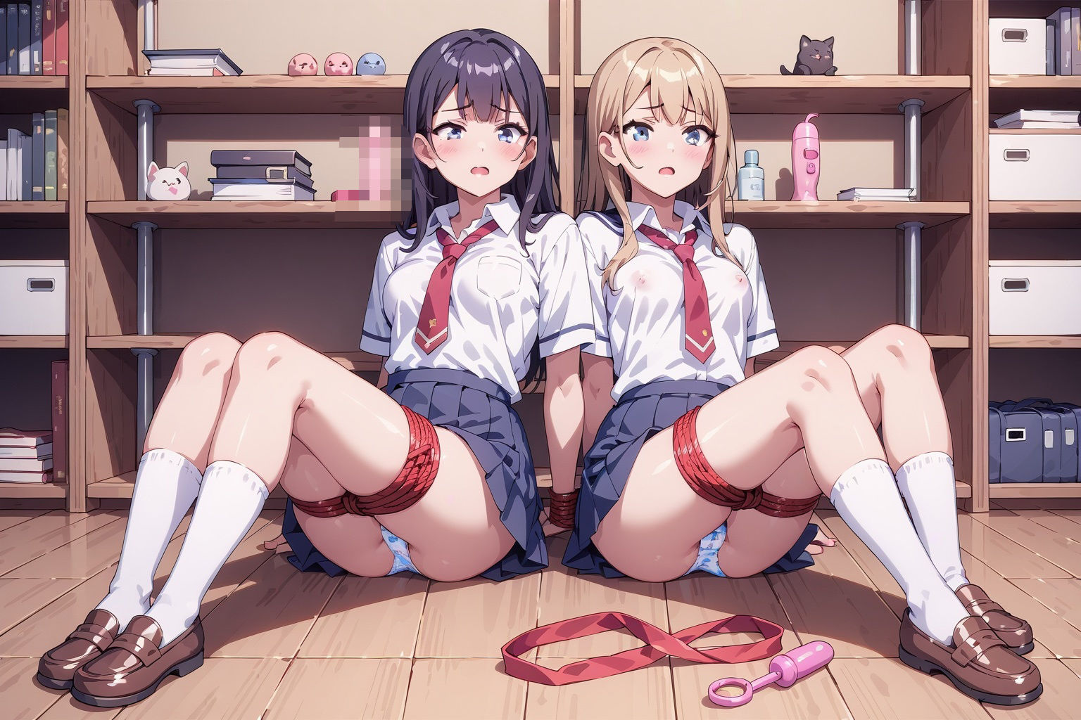 サンプル画像6:拘束電マ〜制服女子校生編〜(妄想天国) [d_484608]