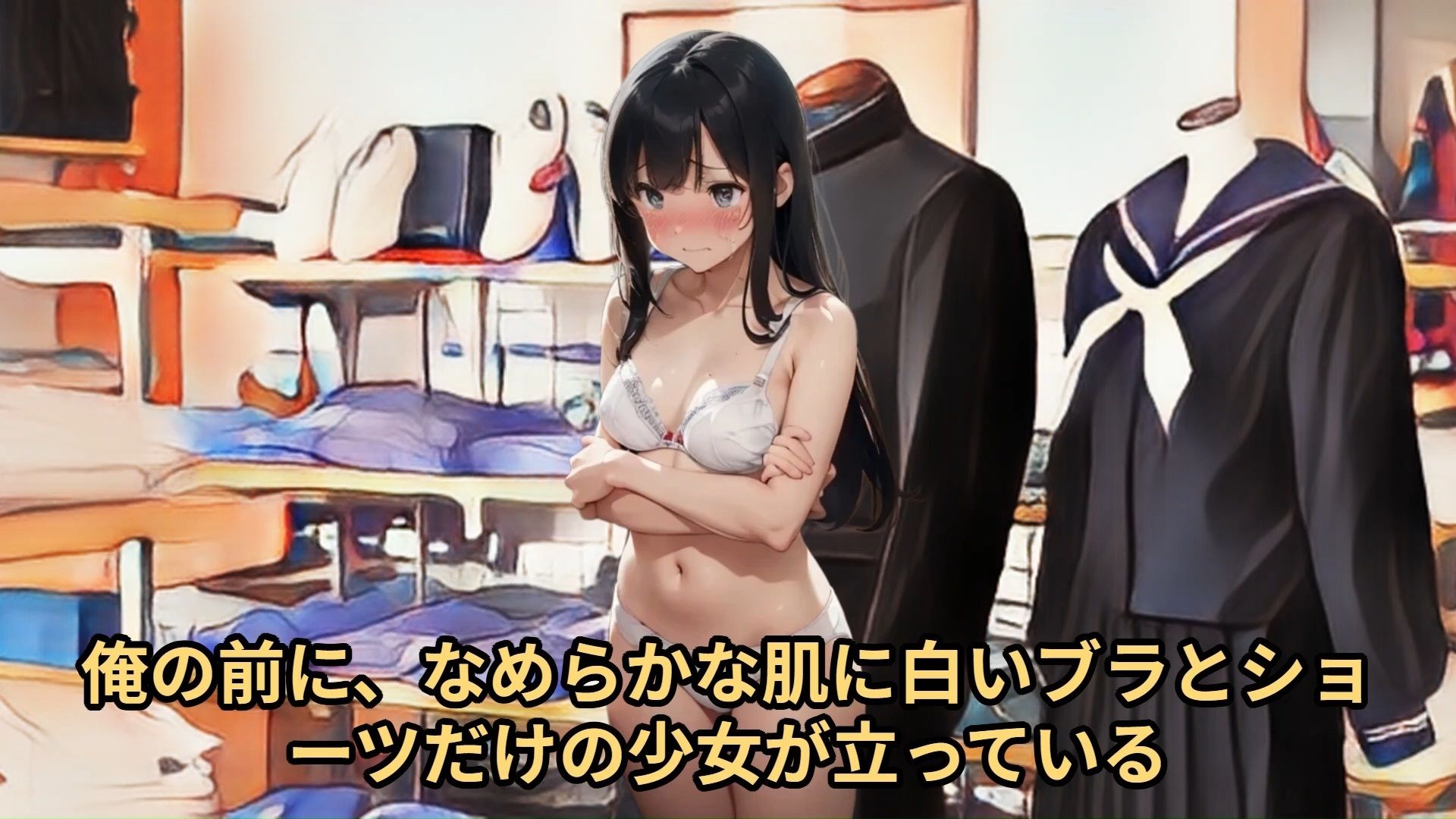 【少女痴●体験告白】羞恥の制服採寸（第1話）転校のため制服を買いにきたあどけない少女にサイズ測定と称して悪戯しまくった話