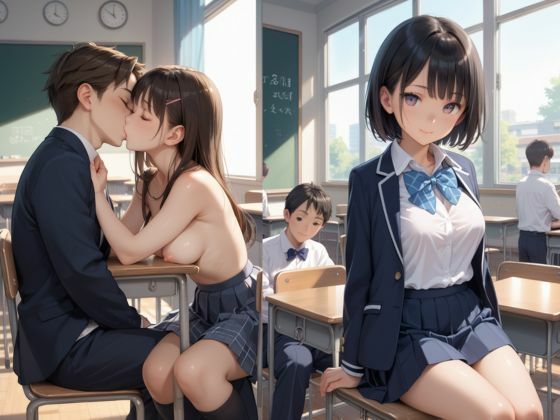 サンプル画像1:性教育学園の優等生の女子生徒が放課後にムラムラ男子と戯れるエッチな時間！担任教師とも密室性教育！！(teruteru坊主) [d_484621]