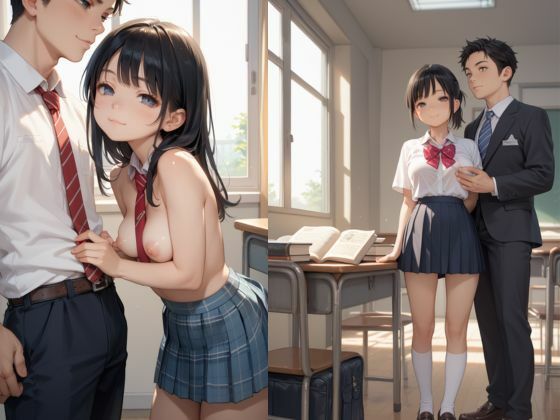 サンプル画像5:性教育学園の優等生の女子生徒が放課後にムラムラ男子と戯れるエッチな時間！担任教師とも密室性教育！！(teruteru坊主) [d_484621]