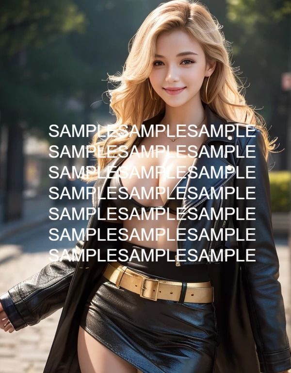 サンプル画像2:レザーが似合うお姉さん(あげせん) [d_484625]