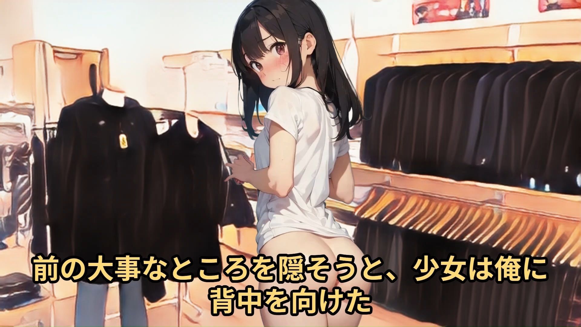 【少女痴●体験告白】羞恥の制服採寸（第2話）恥ずかしがり屋の少女にわざとサイズの小さい体操服を試着させて大事なところを露出させまくった話