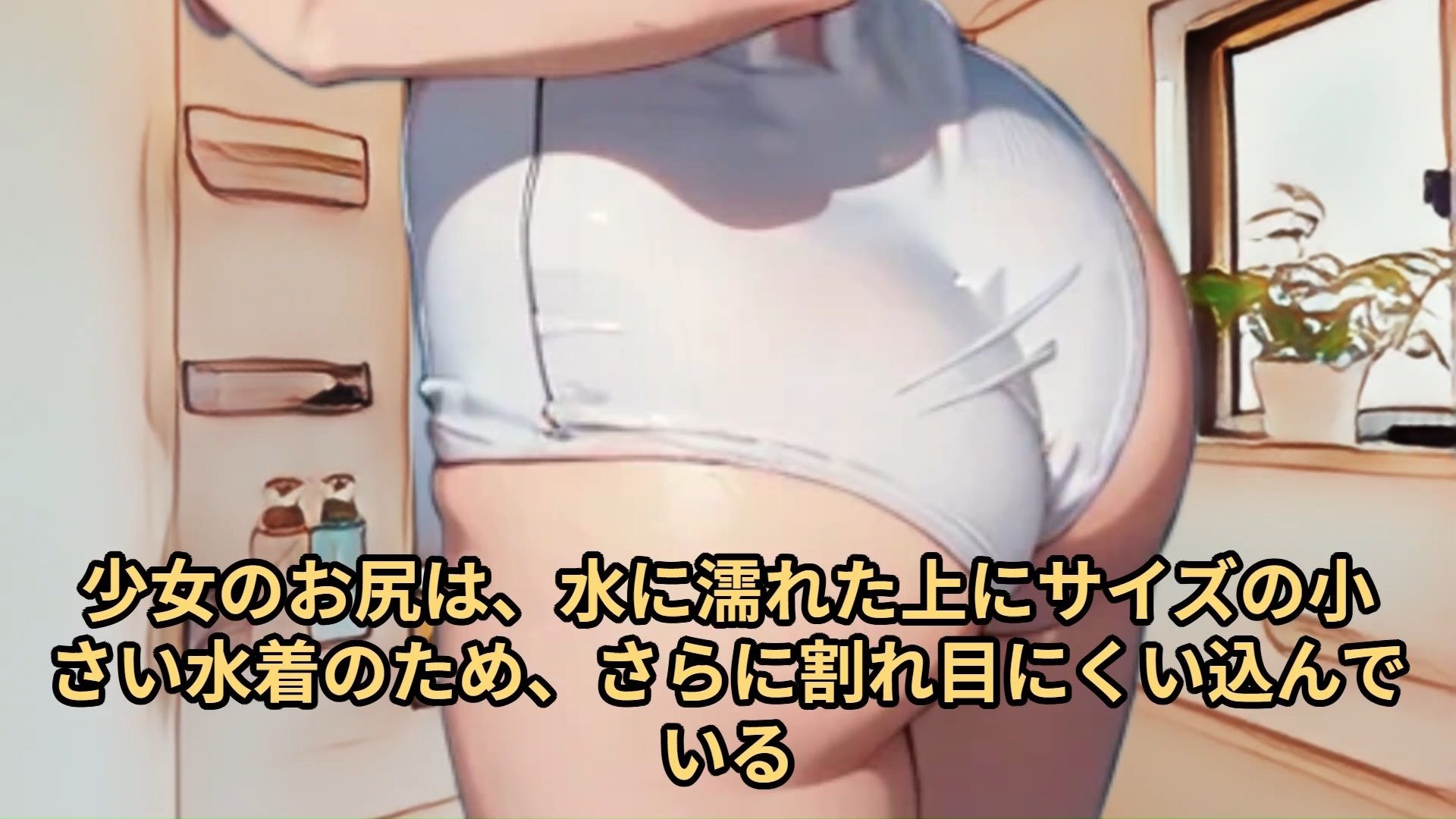 サンプル画像6:【少女痴●体験告白】羞恥の制服採寸（第4話）水に濡れた白いスクール水着が色々と恥ずかしい所まで透けている様子を写真に撮られて言葉を失う少女の話(少女痴●体験告白) [d_484658]