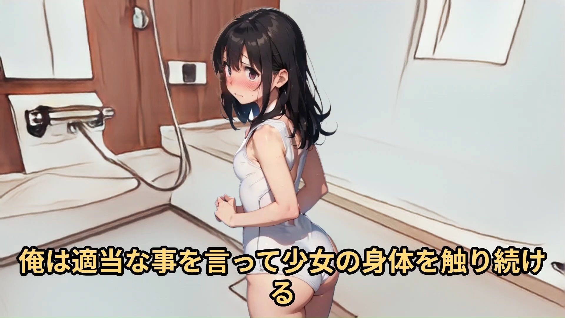 サンプル画像2:【少女痴●体験告白】羞恥の制服採寸（第5話）撮られた恥ずかしい写真で脅され、手で直に色々なサイズを採寸されて悶える少女の話(少女痴●体験告白) [d_484687]