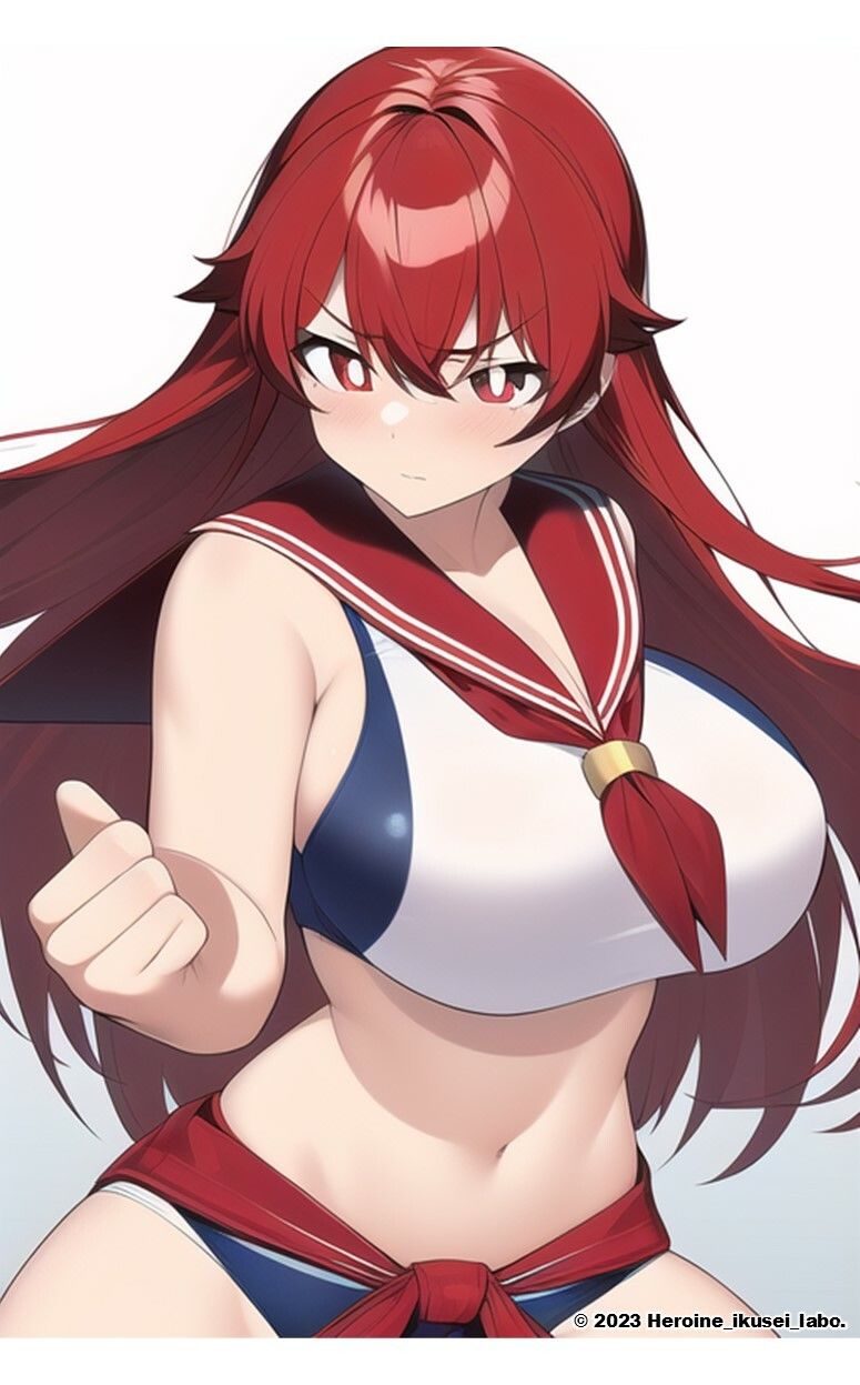 サンプル画像3:AI妄想美少女シリーズ-42 【セーラースク水戦隊JK5】5人のヒロインズ！えっちに鍛えた肢体編(AIヒロイン研究会) [d_484702]