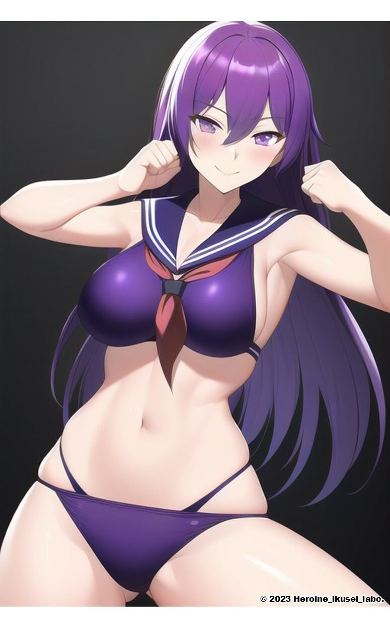 サンプル画像2:AI妄想美少女シリーズ-43 【セーラースク水戦隊JK5】2人の追加ヒロインズ！えっちに鍛えた肢体編(AIヒロイン研究会) [d_484704]