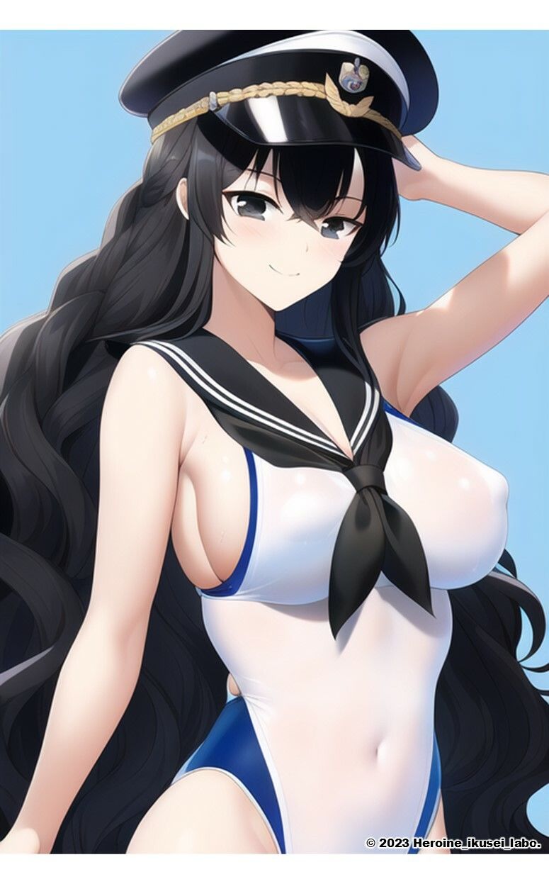 サンプル画像4:AI妄想美少女シリーズ-43 【セーラースク水戦隊JK5】2人の追加ヒロインズ！えっちに鍛えた肢体編(AIヒロイン研究会) [d_484704]