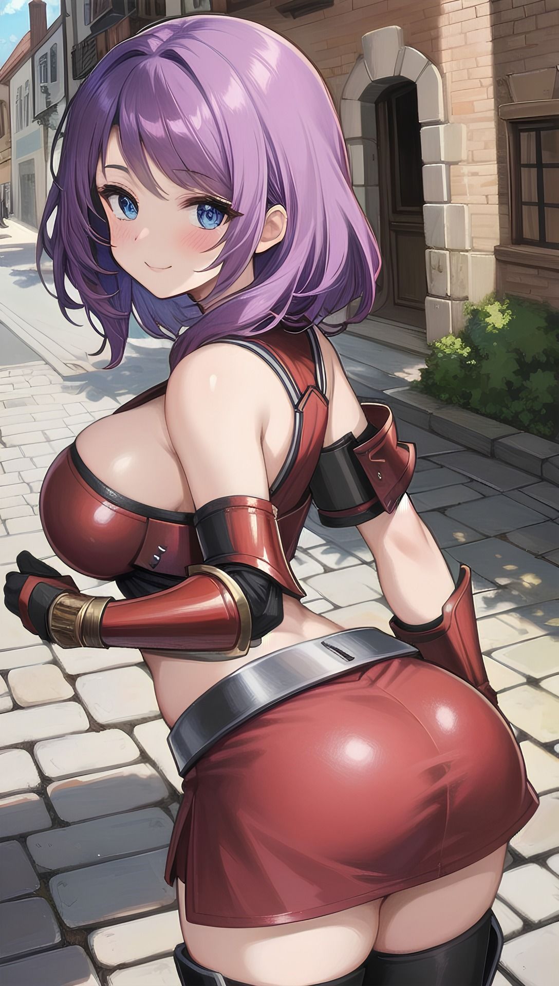 サンプル画像1:冒険前の女戦士(パイりあ) [d_484731]