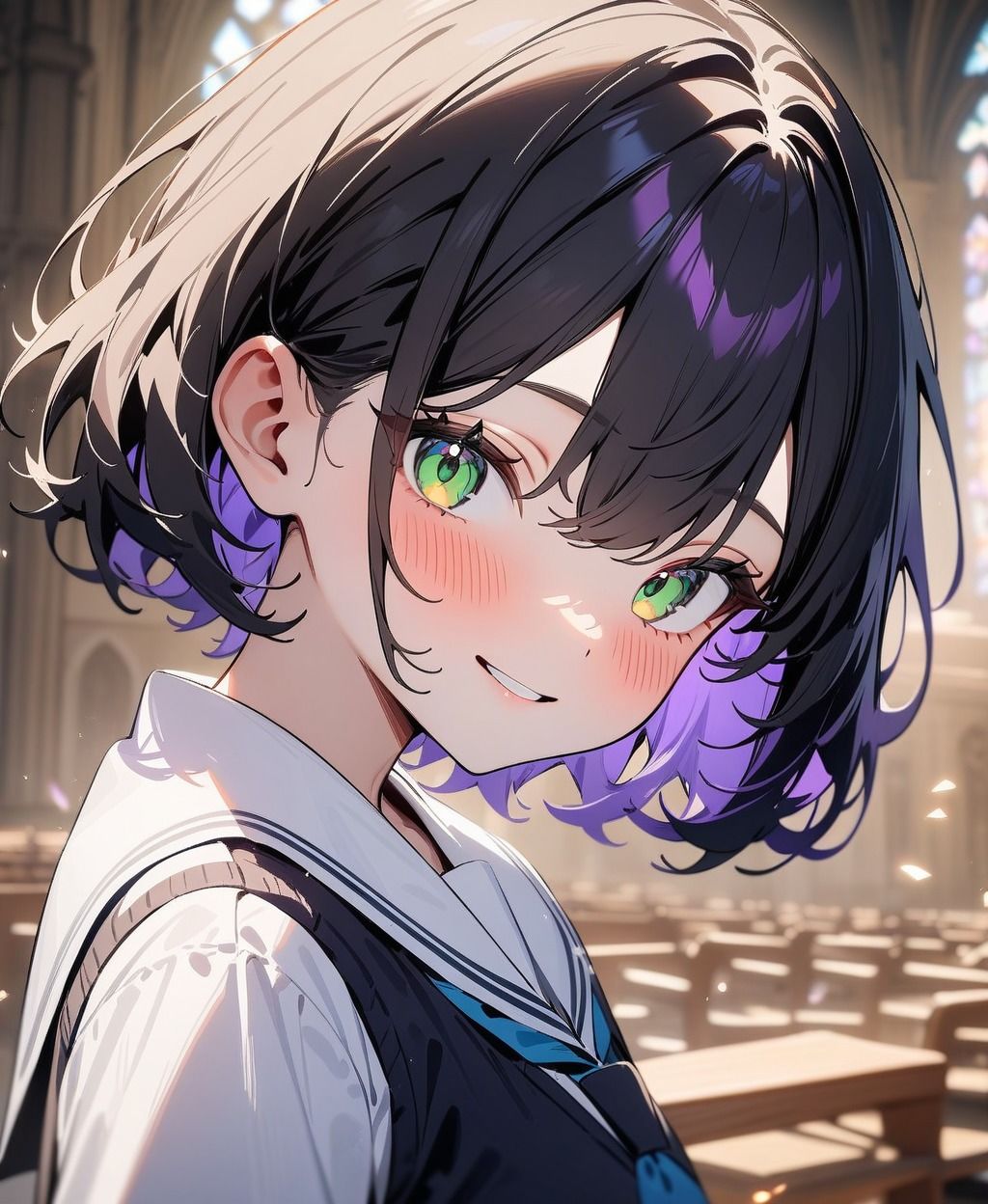 サンプル画像1:かわいい制服美女(たこやき) [d_484798]