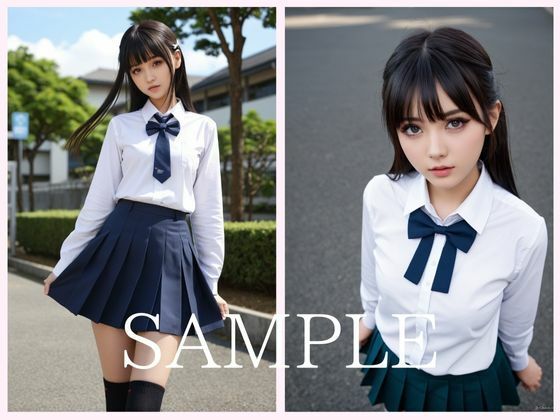 サンプル画像3:【露出美少女】変態女子校生の秘密の休日(AI CAFE GALLARY) [d_484832]