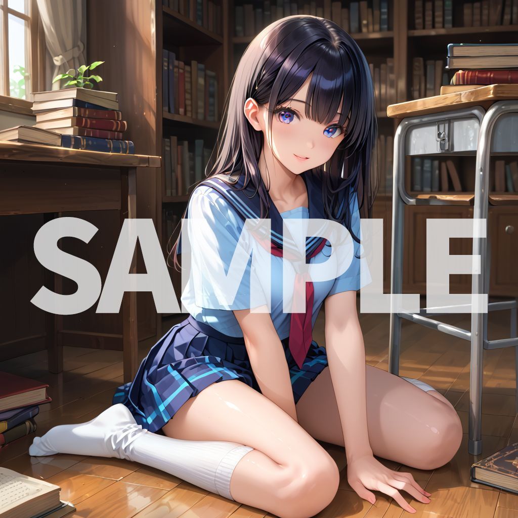 サンプル画像3:女子校生の放課後孕ませ図書室編(2次元世界) [d_484854]