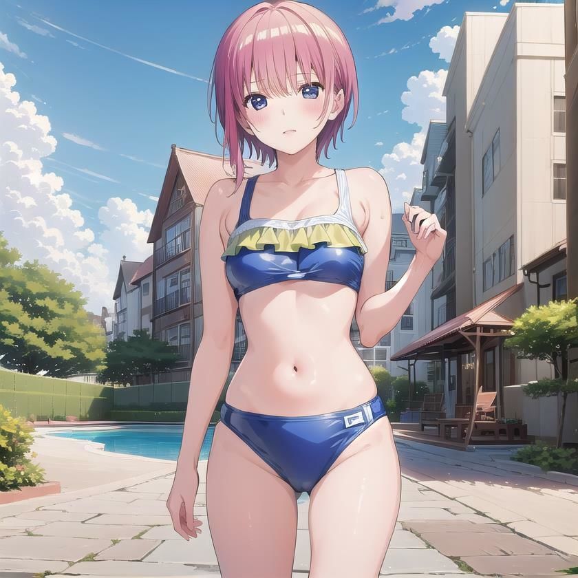 サンプル画像3:〜五等分の●嫁  水着編〜 中●一花  CG集  ＃4(イラストえちえち) [d_484973]