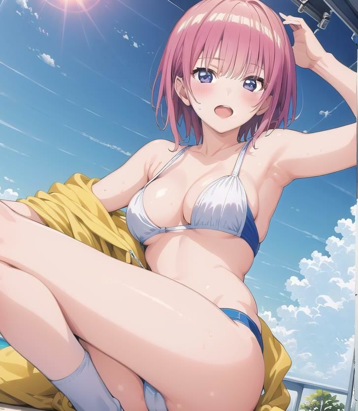 サンプル画像4:〜五等分の●嫁  水着編〜 中●一花  CG集  ＃4(イラストえちえち) [d_484973]