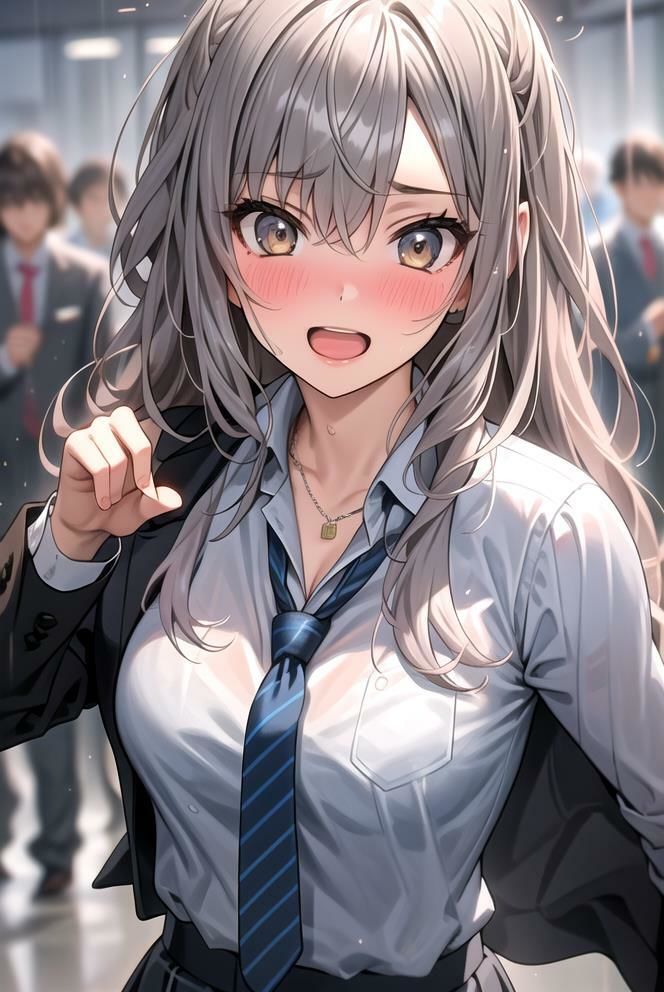 サンプル画像3:【あつがりな私たち】 地球温暖化は深刻化 日本の南に位置する私たちの学校は サウナ状態 服より命を優先した私達が直面したのは カラダの温暖化問題でした・・  ＃14(スタジオかぐや) [d_484983]