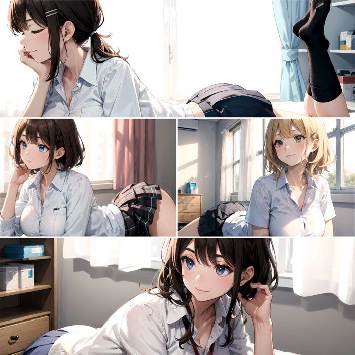 サンプル画像2:おサボりガールズ(aru’s art studio) [d_485016]