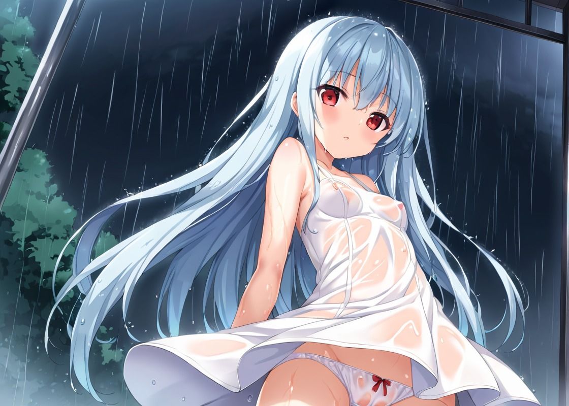 サンプル画像1:雨水に濡れた貧乳ロリがお家で中出し(なでしこしこくらぶ) [d_485022]