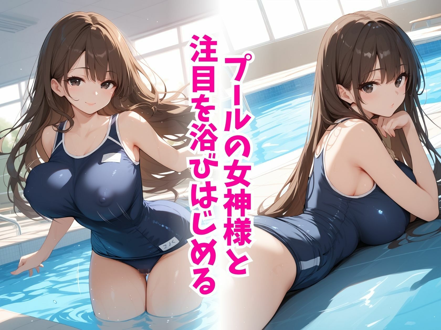 サンプル画像2:スク水の女神(推し娘) [d_485025]