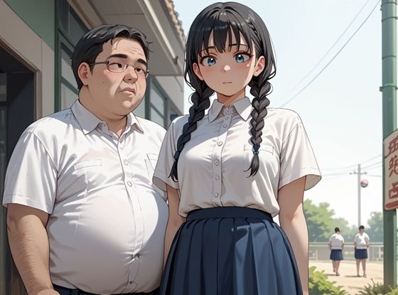 サンプル画像2:彼氏持ちスク水女子をきもオジが寝取り(マルヒ出版) [d_485106]