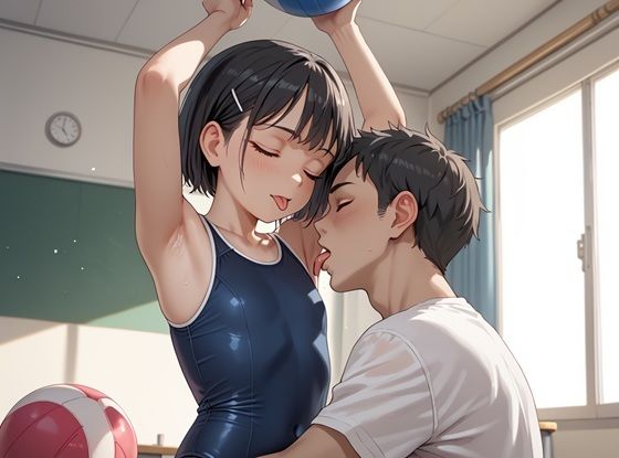 サンプル画像4:彼氏持ちスク水女子をきもオジが寝取り(マルヒ出版) [d_485106]