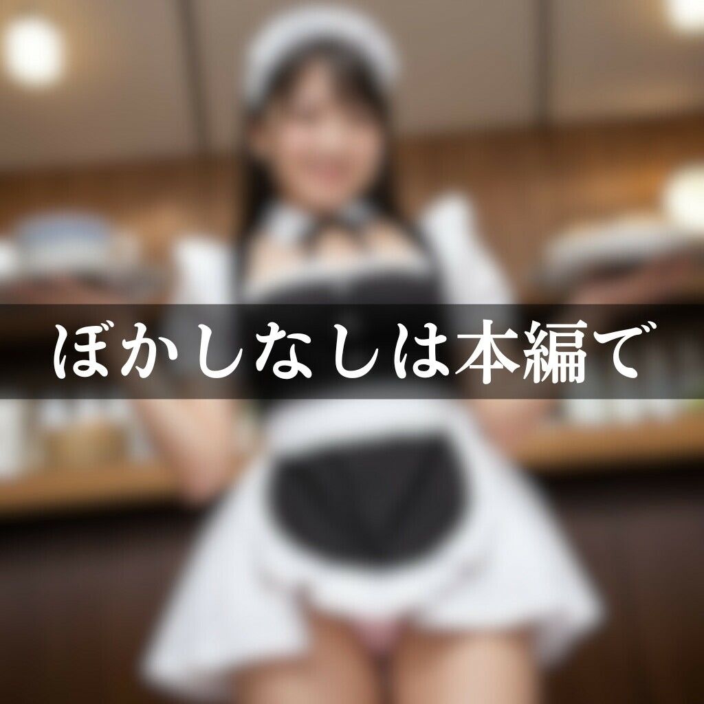 サンプル画像2:メイド喫茶店員のパンチラ画像集(AI美エロ) [d_485117]