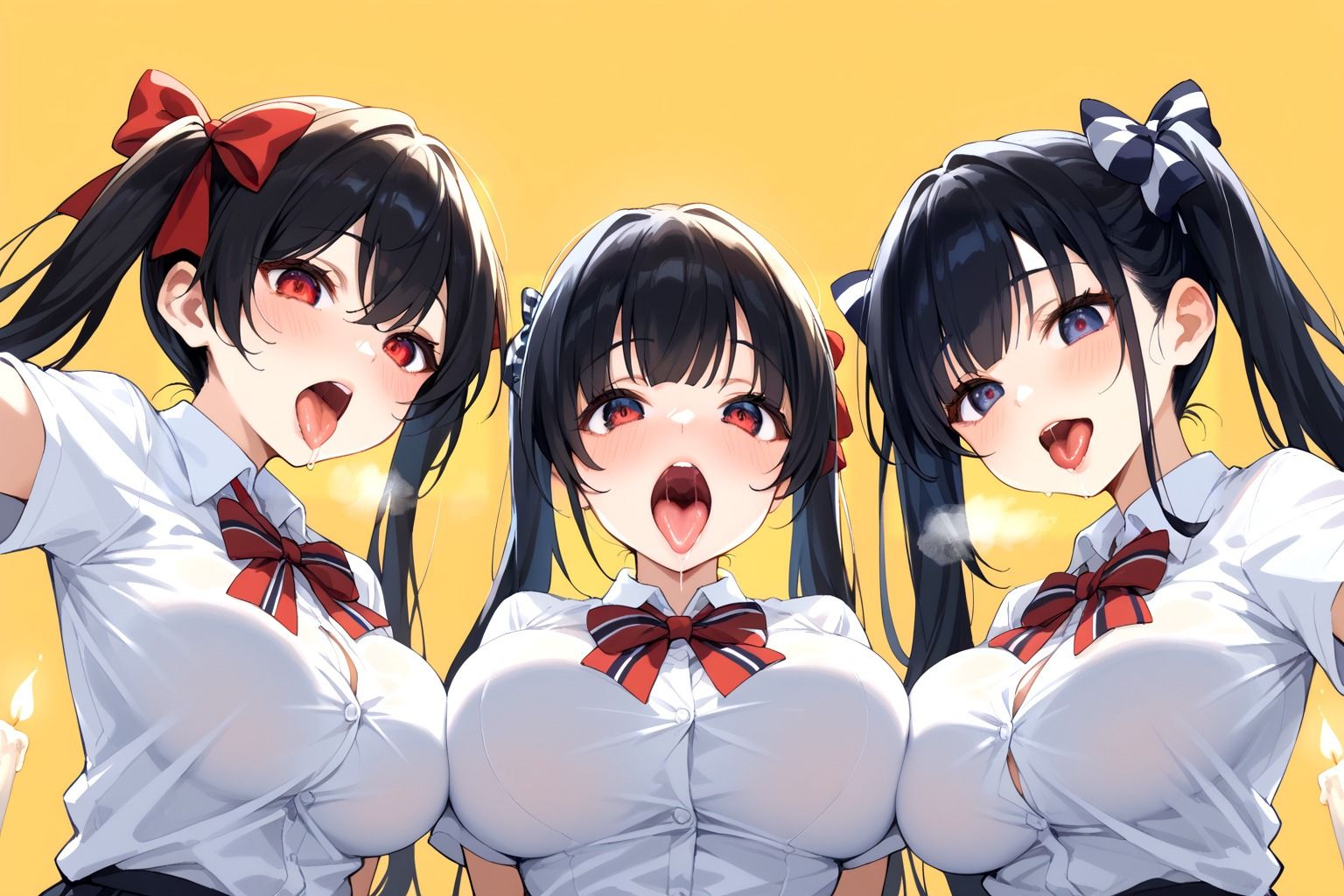 サンプル画像1:妹の顔面騎乗 巨乳と巨尻(あめふらし) [d_485131]