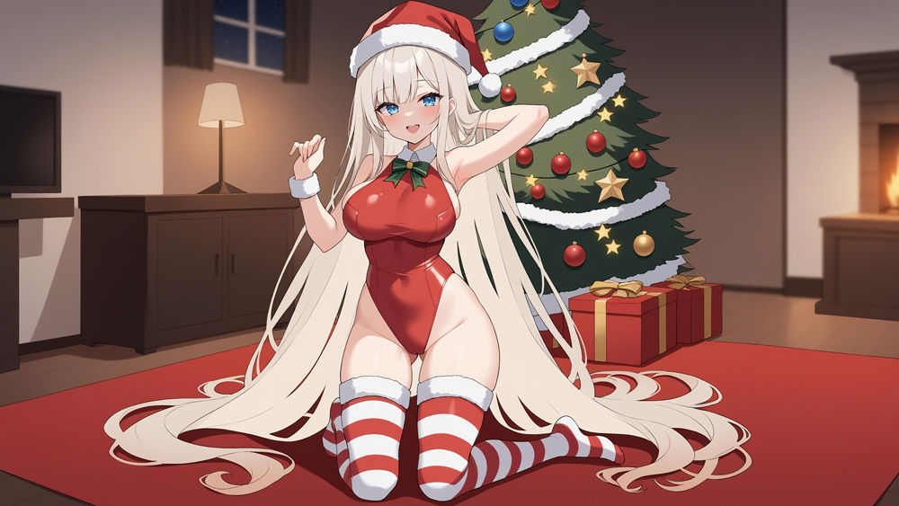 サンプル画像6:後輩からのプレゼント〜スク水ニーソの甘い誘惑〜(ニート印刷所) [d_485133]