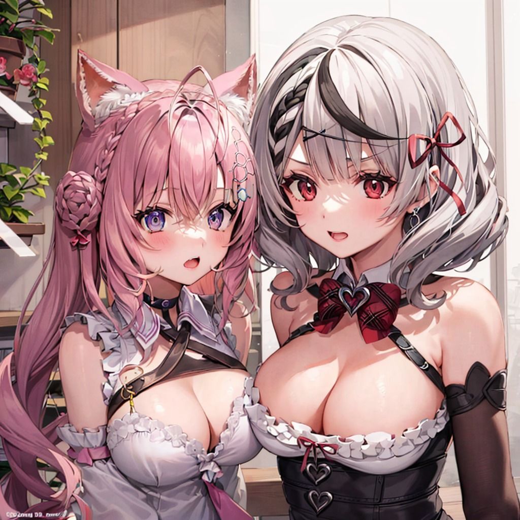 サンプル画像1:てぇてぇCG集 こよくろ1(てぇてぇ堂) [d_485154]