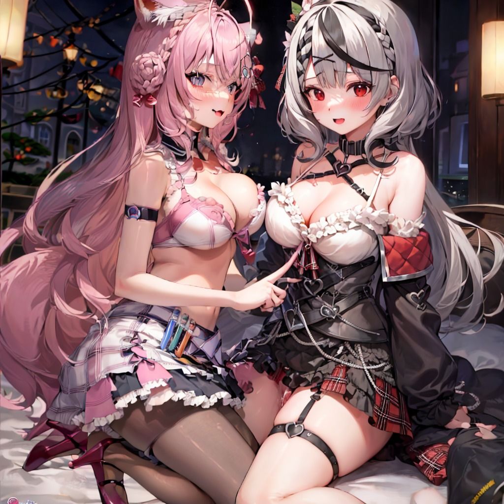 サンプル画像2:てぇてぇCG集 こよくろ1(てぇてぇ堂) [d_485154]