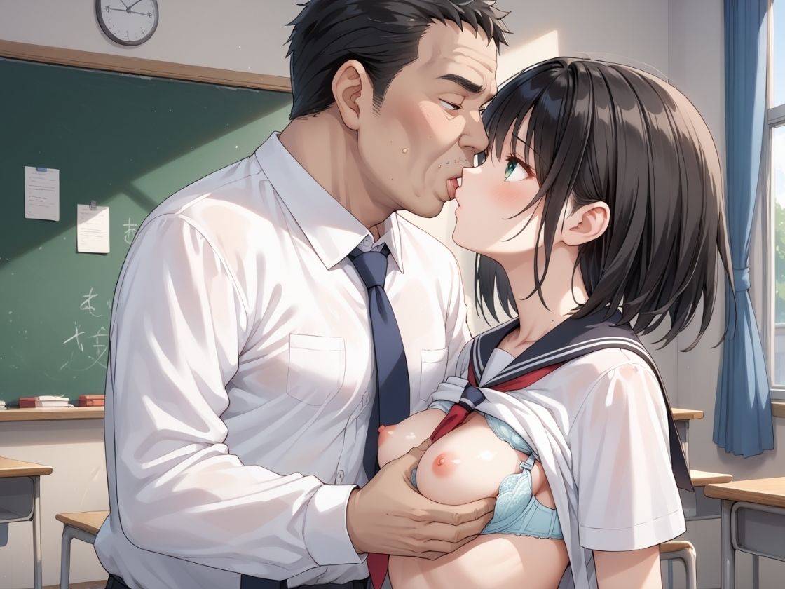 サンプル画像1:竿オジNTR性教育学園支配〜催●SEX編〜(そいやっさ) [d_485192]