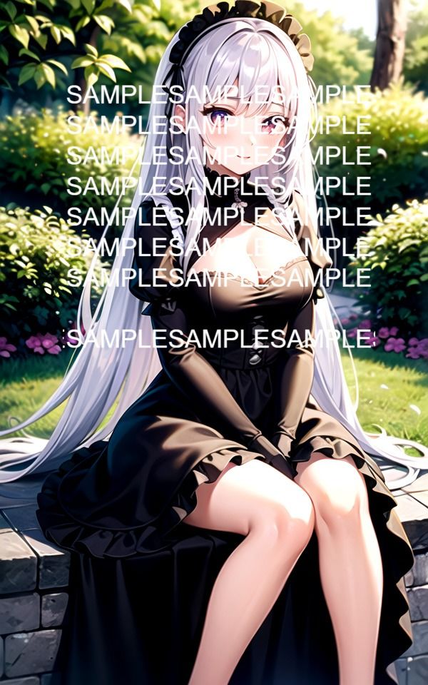 サンプル画像1:フリルドレス美女イラスト集(ぽっけぽけ) [d_485224]