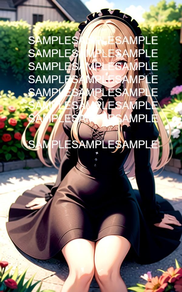 サンプル画像2:フリルドレス美女イラスト集(ぽっけぽけ) [d_485224]